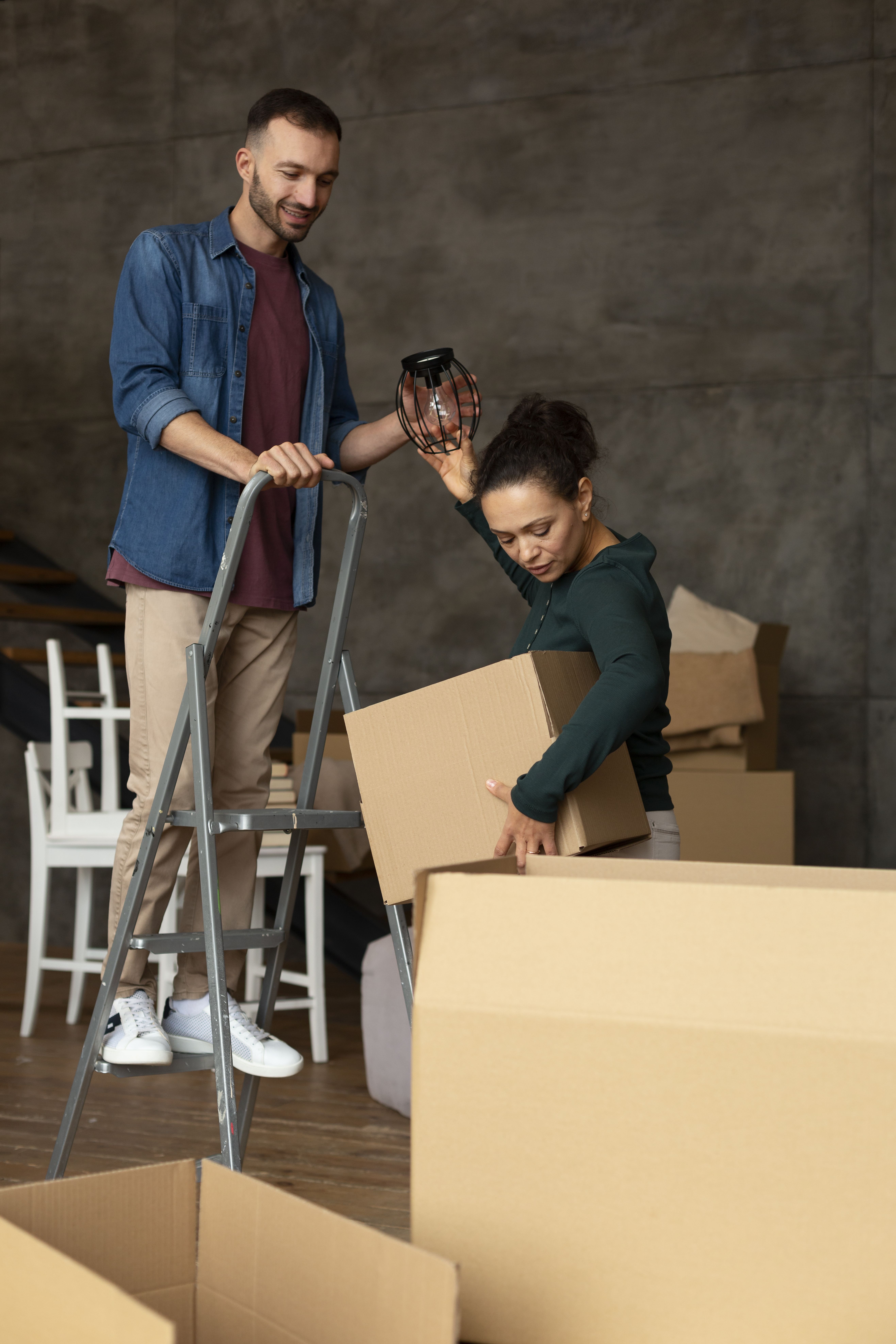 family moving new home