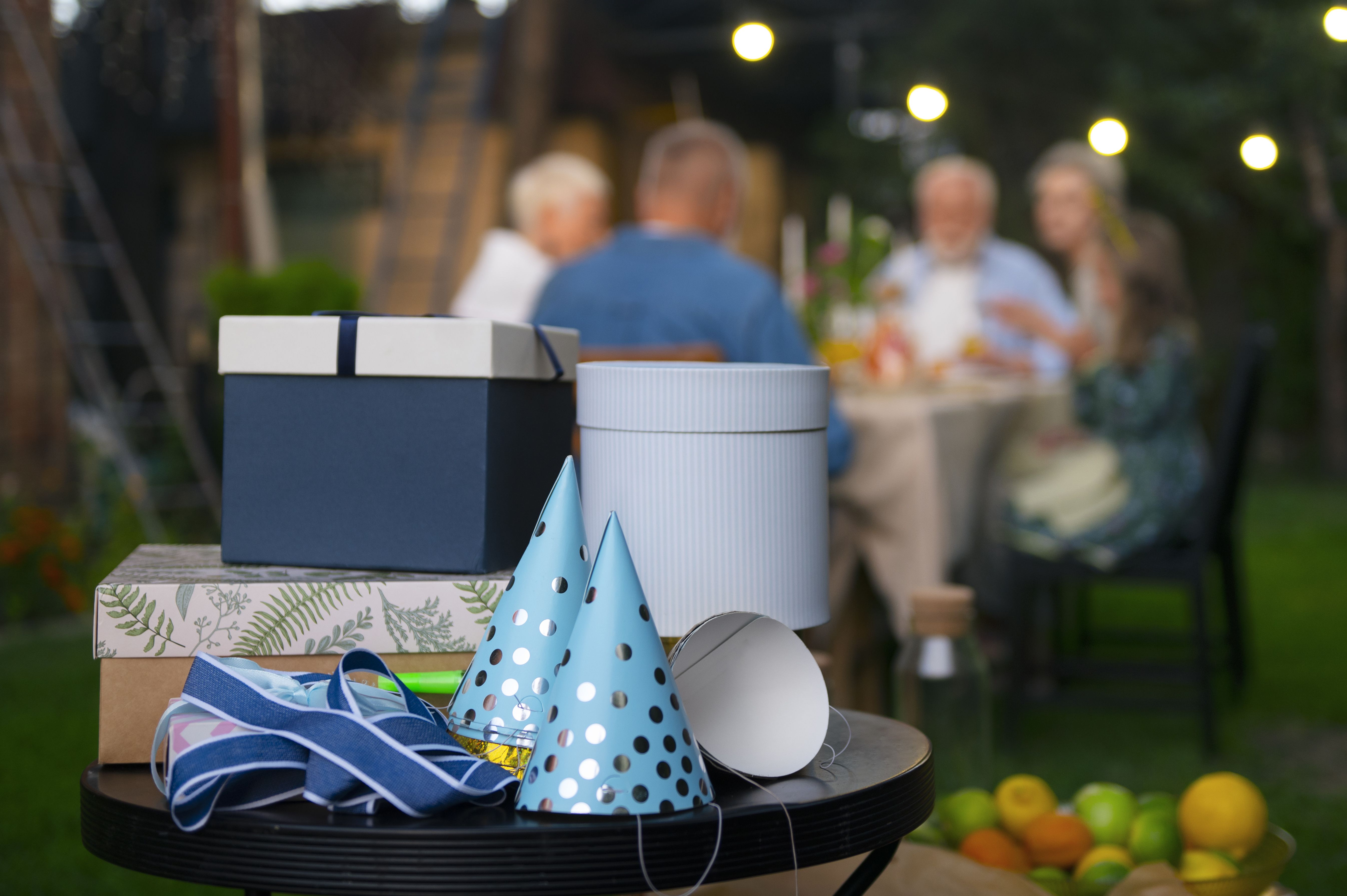 full shot family celebrating birthday